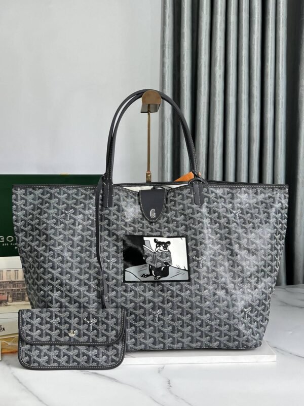 Goyard Saint Louis GM special painted Dou style shopping bag