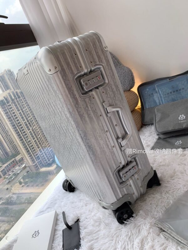 Dior x RIMOWA Oblique Carry On Aluminum Silver Cabin Luggage