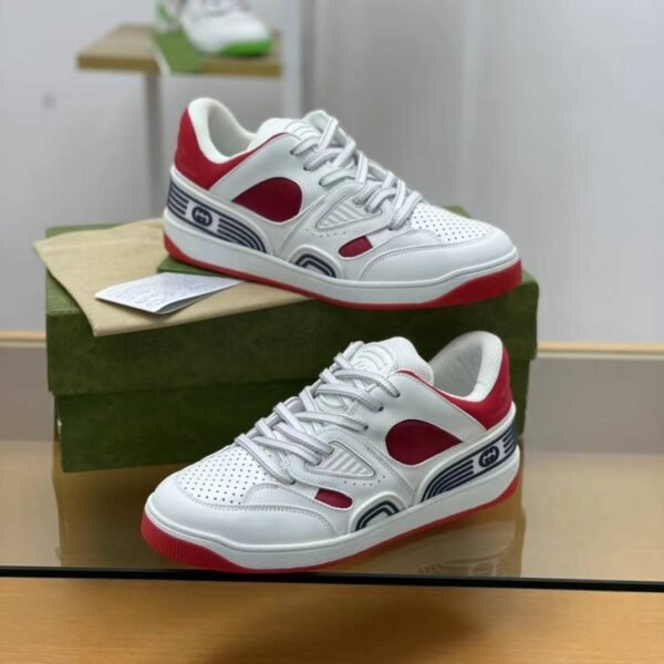 GU*Isneakers Cowhide+Breathable mesh