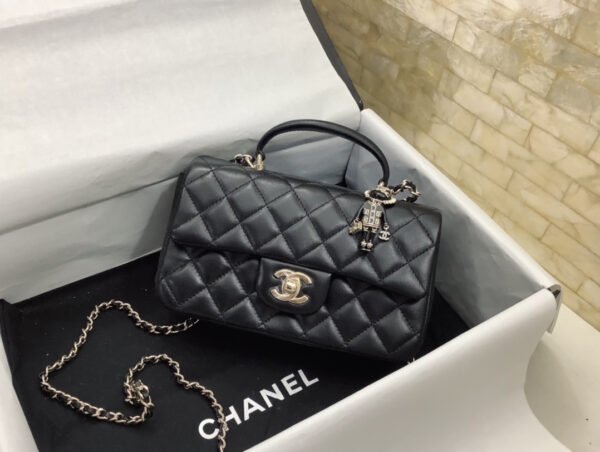 Chanel Mini Flap Bag With Top Handle