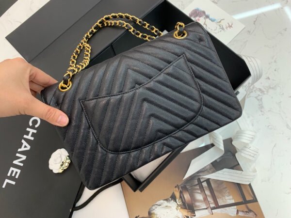 Chanel Classic Flap Bag With Chevron Quilting
