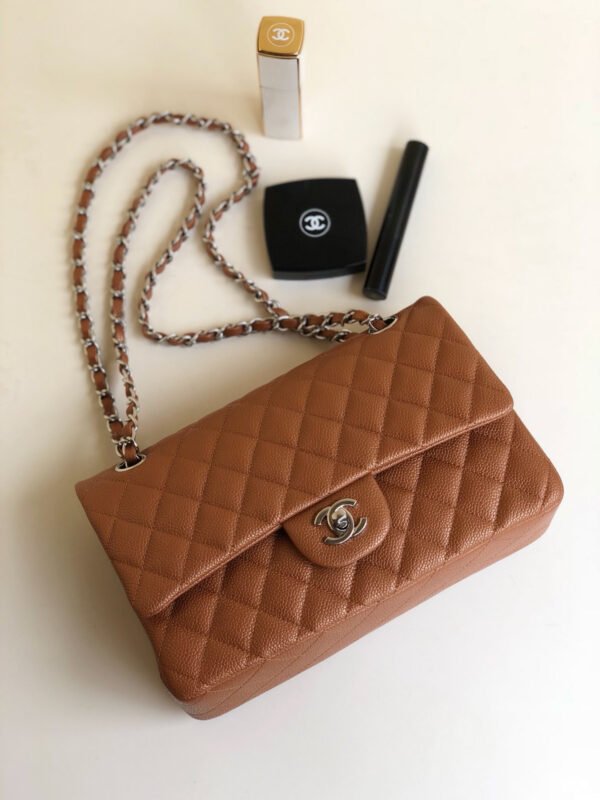 Chanel Classic Double Flap Caviar Silver Hardware